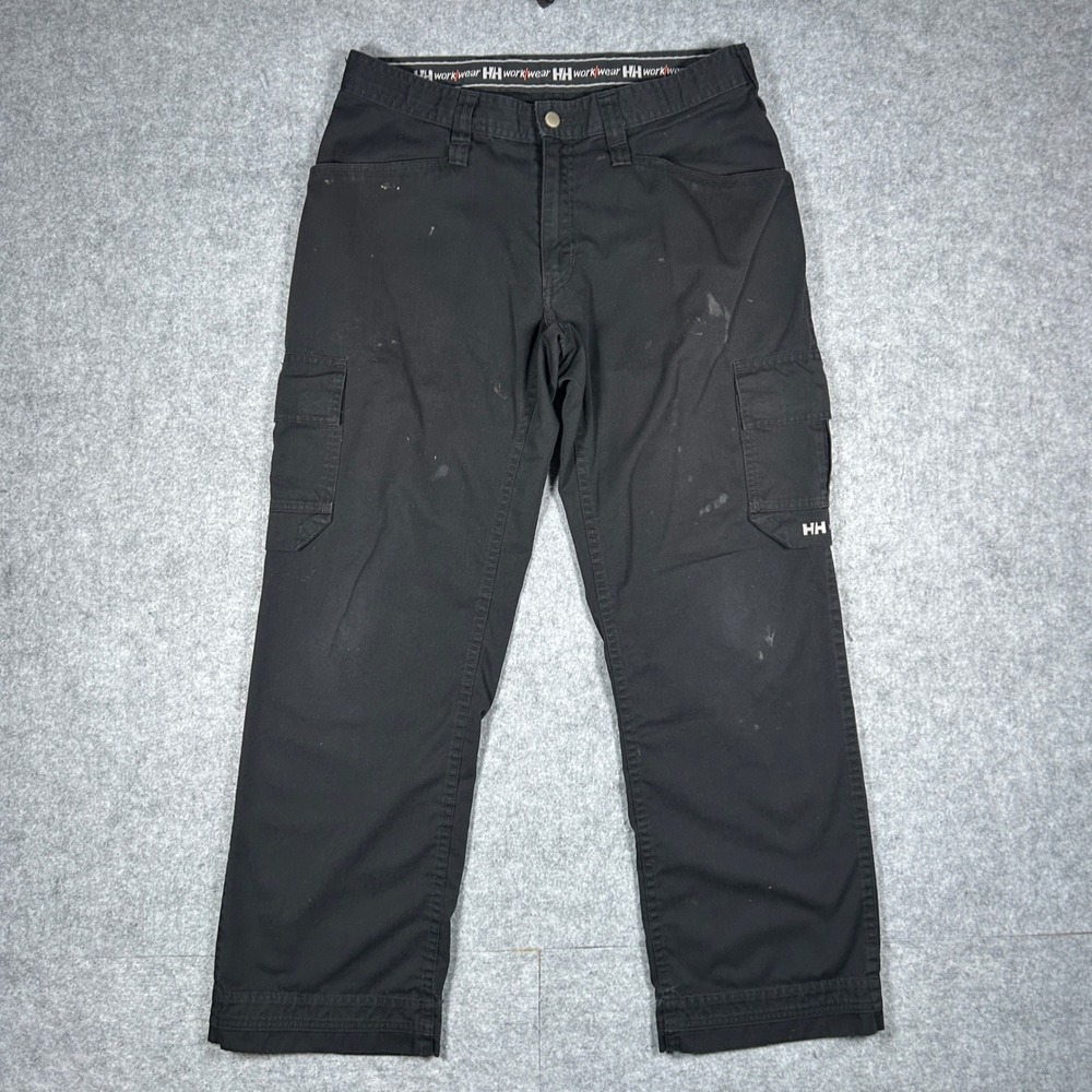 Helly Hansen Cargo Pants Mens 34x30 Black‎ Manchester Service Utility Workwear